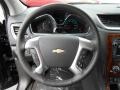 Ebony 2013 Chevrolet Traverse LT Steering Wheel