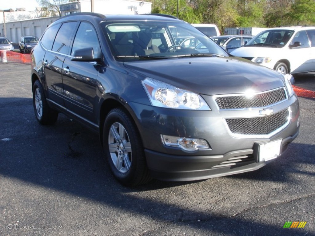 2012 Traverse LT AWD - Cyber Gray Metallic / Ebony photo #3