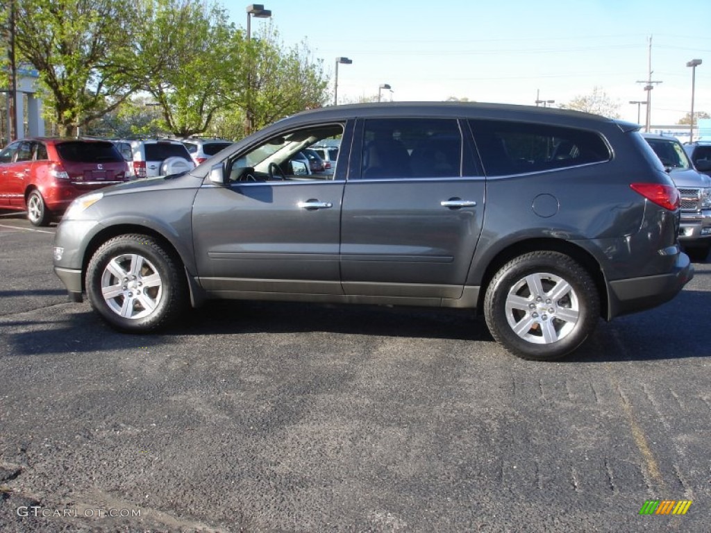 2012 Traverse LT AWD - Cyber Gray Metallic / Ebony photo #9