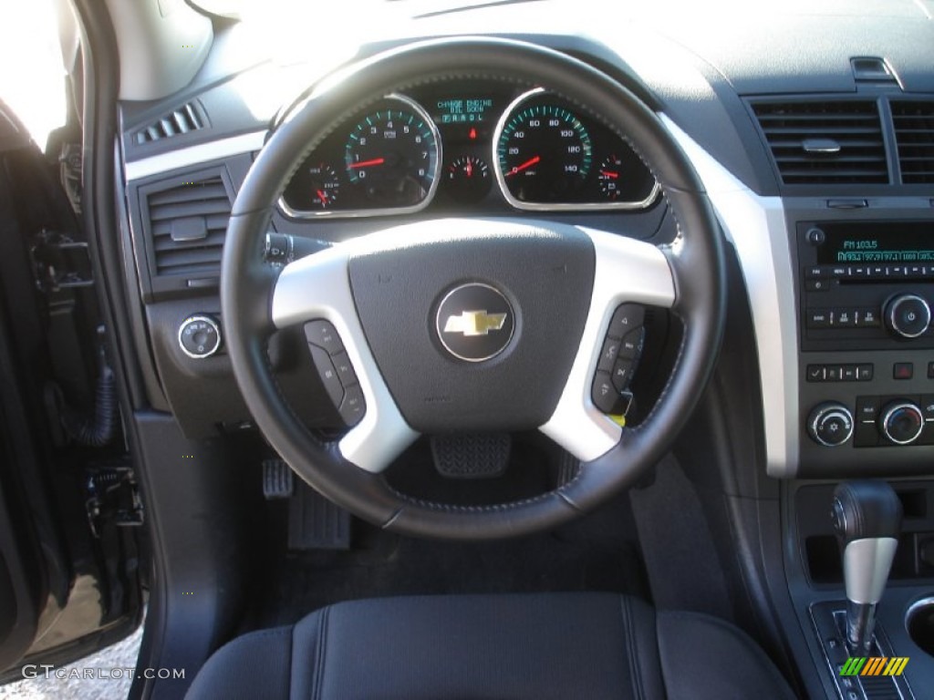 2012 Traverse LT AWD - Cyber Gray Metallic / Ebony photo #14