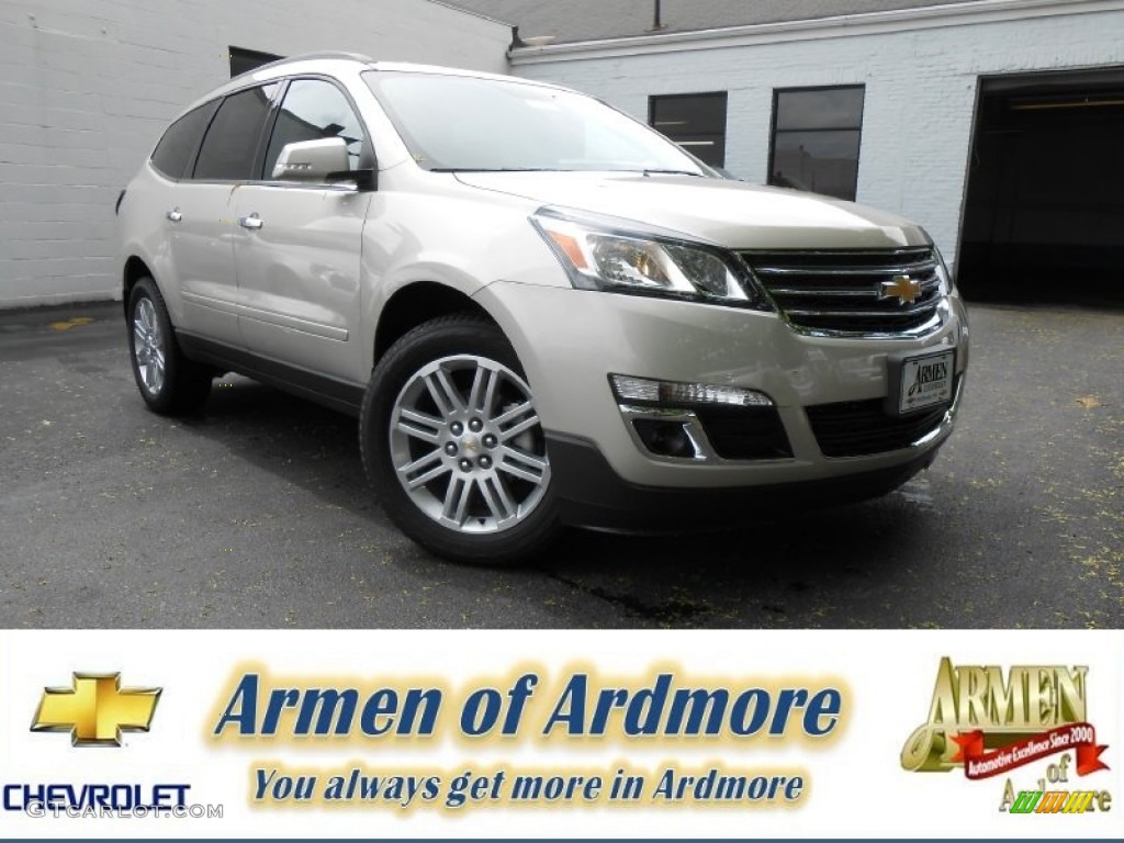 2013 Traverse LT AWD - Champagne Silver Metallic / Ebony photo #1