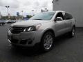 2013 Champagne Silver Metallic Chevrolet Traverse LT AWD  photo #3