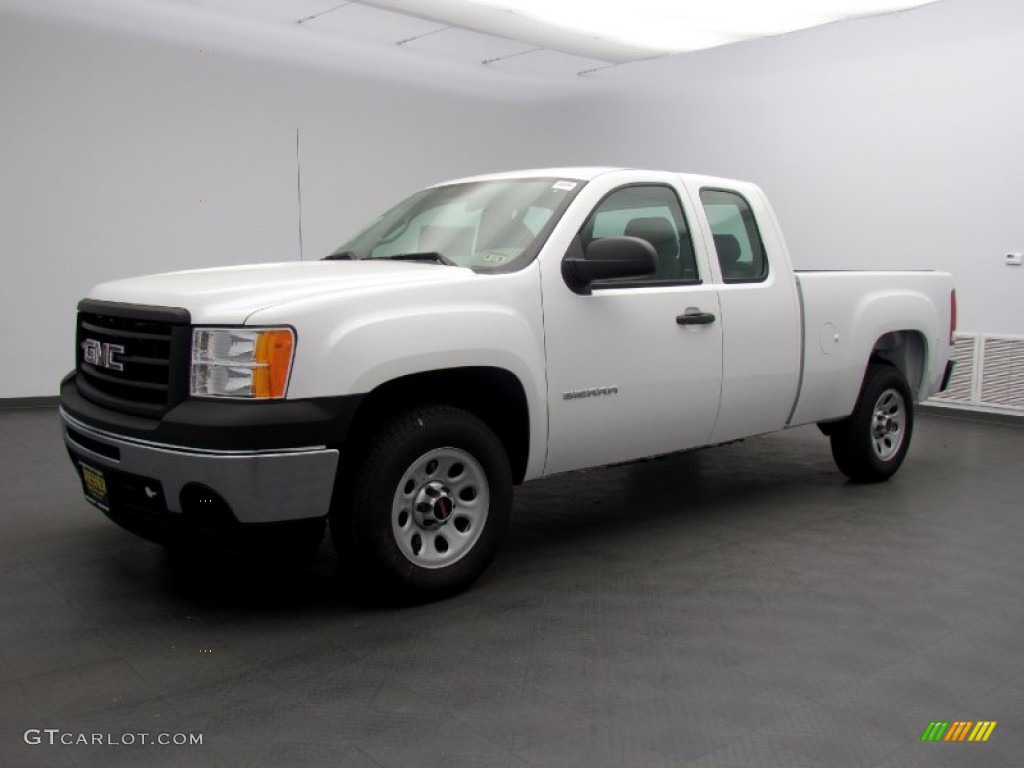 2013 Sierra 1500 Extended Cab - Summit White / Dark Titanium photo #1