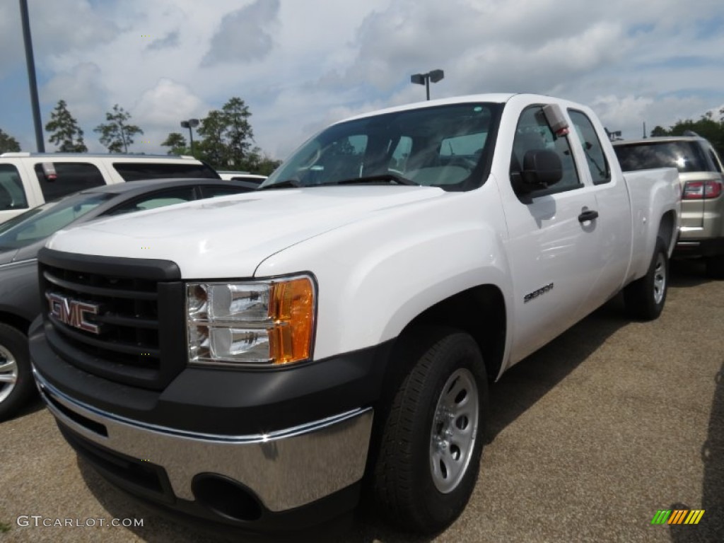 2013 Sierra 1500 Extended Cab - Summit White / Dark Titanium photo #7