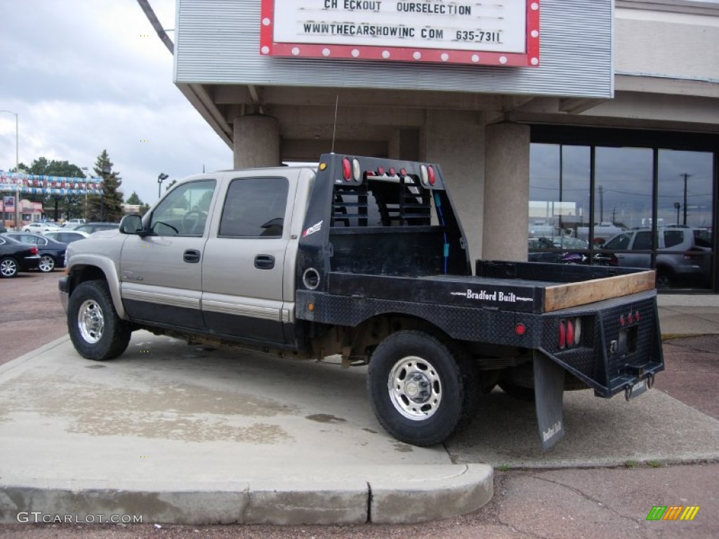 2002 Silverado 2500 LT Crew Cab 4x4 - Doeskin Tan / Tan photo #9