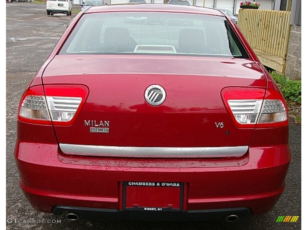 2006 Milan V6 Premier - Vivid Red Metallic / Dark Charcoal/Medium Light Stone photo #7