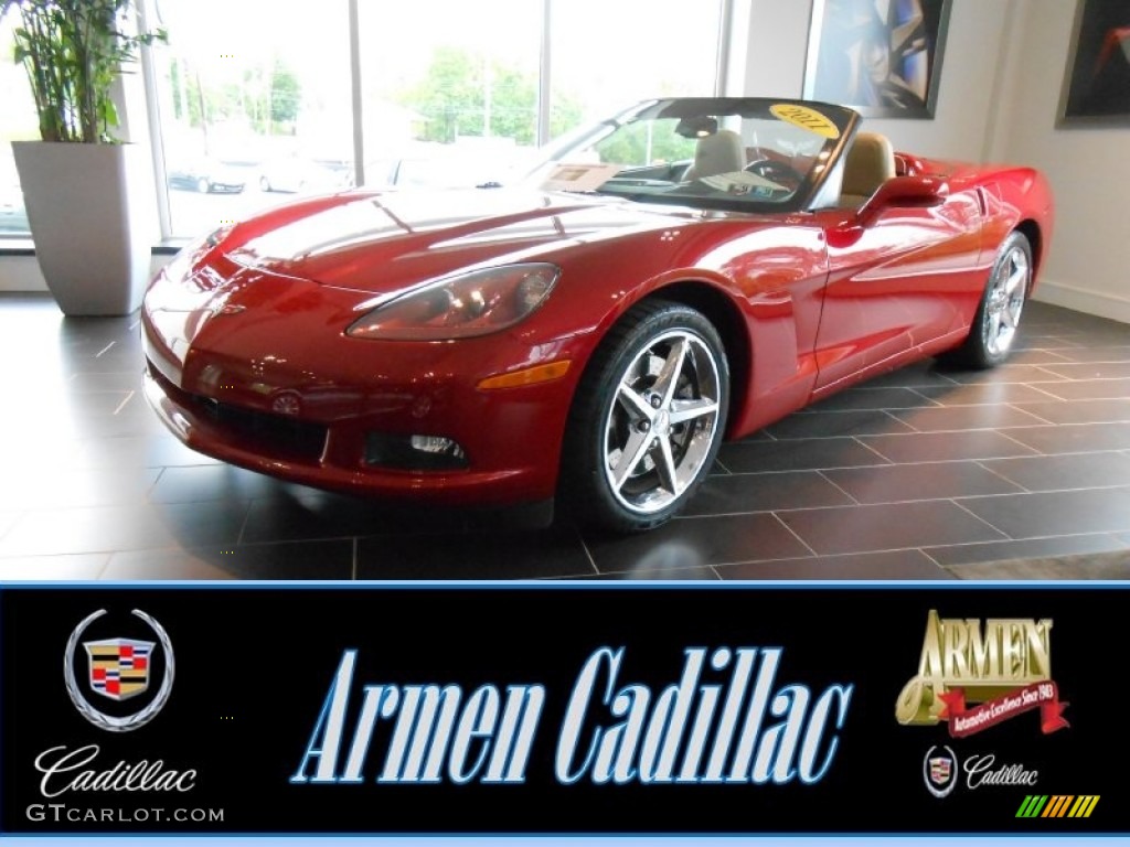 2011 Corvette Convertible - Crystal Red Tintcoat Metallic / Ebony Black/Cashmere photo #1