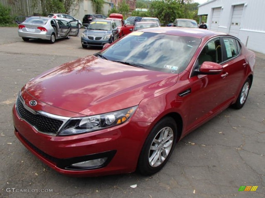 Spicy Red 2012 Kia Optima LX Exterior Photo #80858693