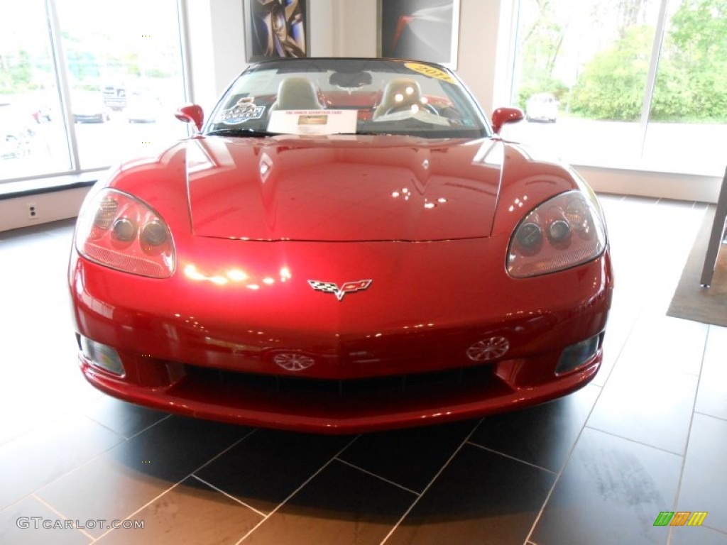 2011 Corvette Convertible - Crystal Red Tintcoat Metallic / Ebony Black/Cashmere photo #2