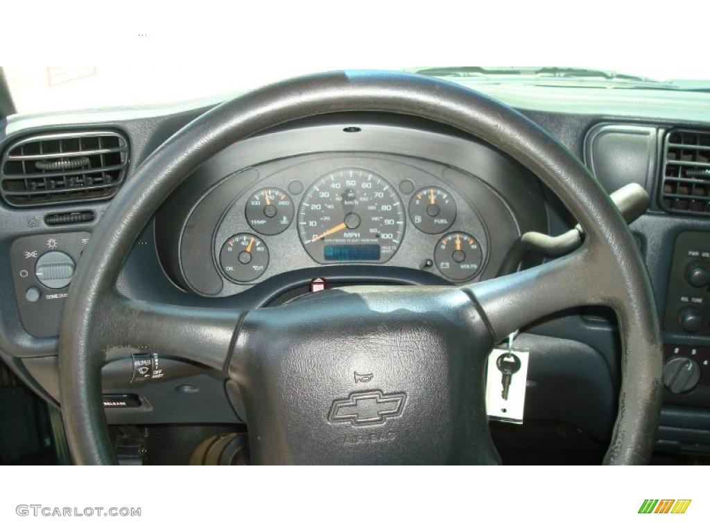 2003 S10 Regular Cab - Dark Green Metallic / Graphite photo #11