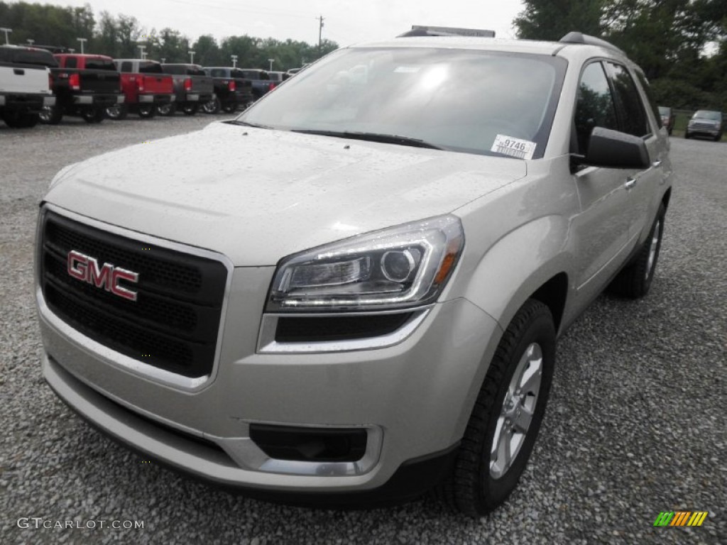 2013 Acadia SLE - Champagne Silver Metallic / Ebony photo #3