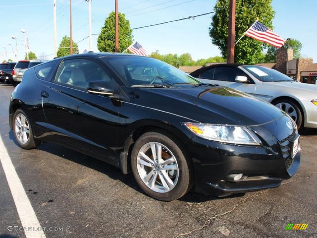 Crystal Black Pearl 2012 Honda CR-Z EX Sport Hybrid Exterior Photo #80859620