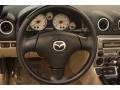 2005 Mazda MX-5 Miata Parchment Interior Steering Wheel Photo