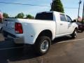 2011 Bright White Dodge Ram 3500 HD Laramie Mega Cab 4x4 Dually  photo #3