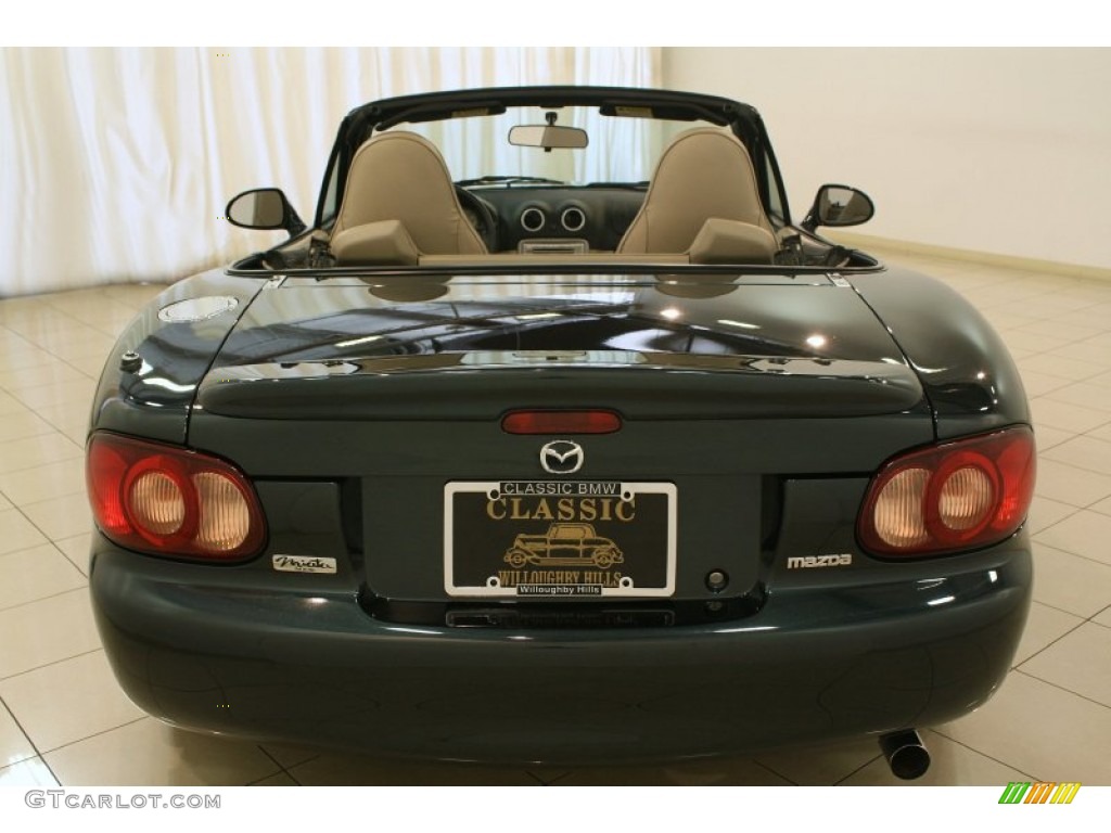 2005 MX-5 Miata LS Roadster - Nordic Green / Parchment photo #25