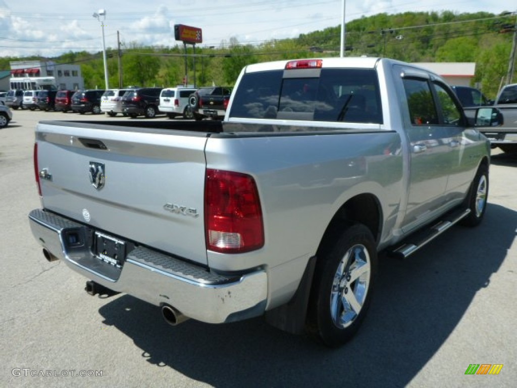 2010 Ram 1500 Big Horn Crew Cab 4x4 - Bright Silver Metallic / Dark Slate/Medium Graystone photo #6