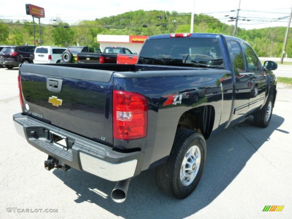 2011 Silverado 2500HD LT Extended Cab 4x4 - Imperial Blue Metallic / Ebony photo #6