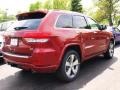 2014 Deep Cherry Red Crystal Pearl Jeep Grand Cherokee Overland 4x4  photo #3