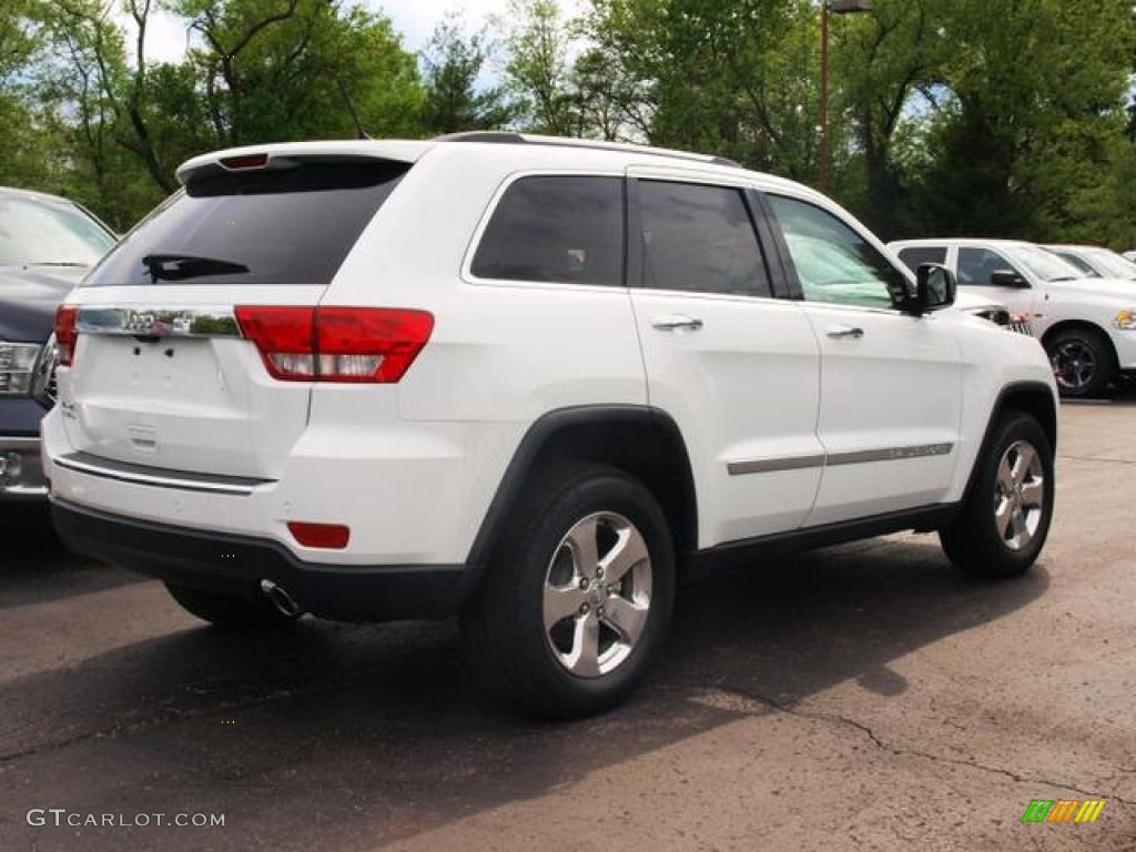 2013 Grand Cherokee Limited 4x4 - Bright White / Black/Light Frost Beige photo #3