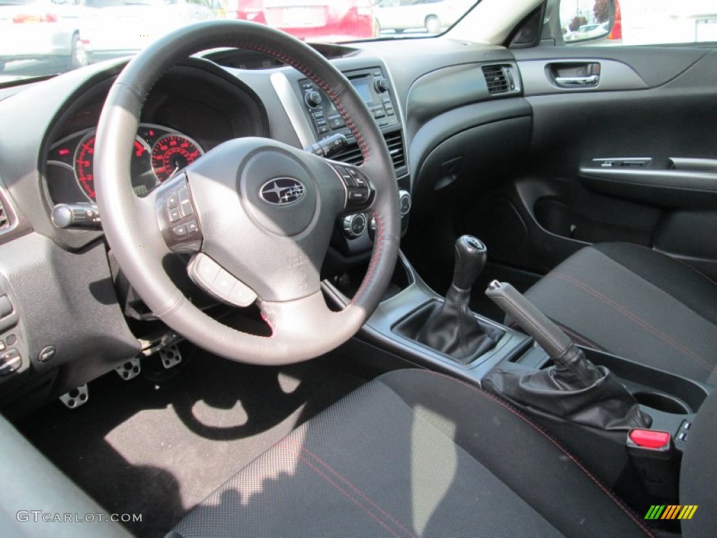 Carbon Black Interior 2011 Subaru Impreza WRX Wagon Photo #80861445