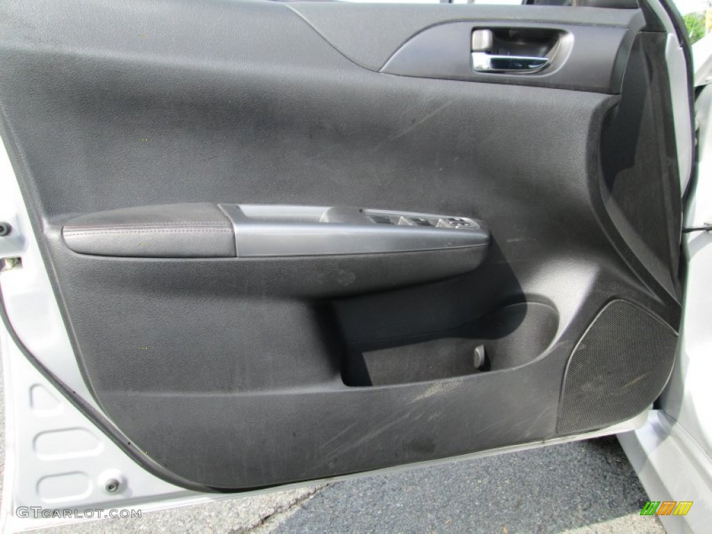 2011 Subaru Impreza WRX Wagon Carbon Black Door Panel Photo #80861490