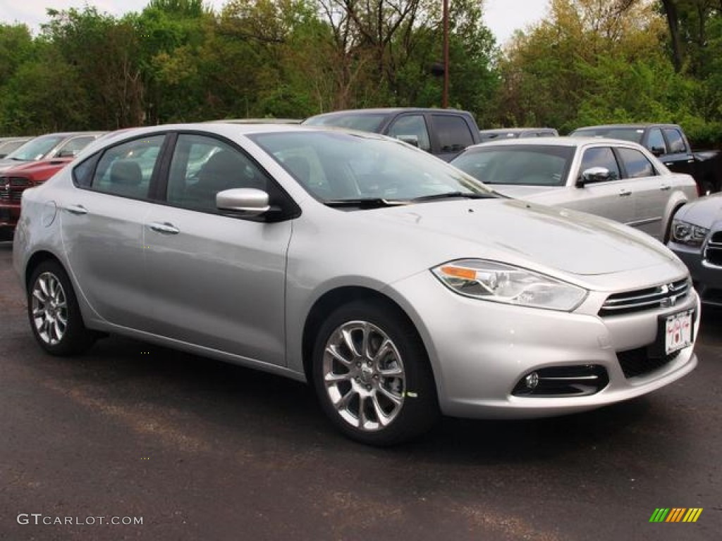 2013 Dart Limited - Bright Silver Metallic / Black photo #2