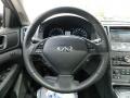 2011 Infiniti G Graphite Interior Steering Wheel Photo