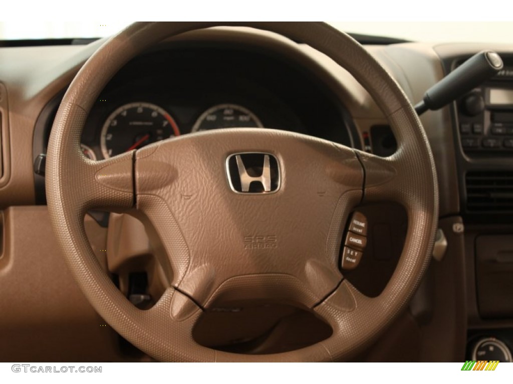 2004 Honda CR-V EX 4WD Saddle Steering Wheel Photo #80864158