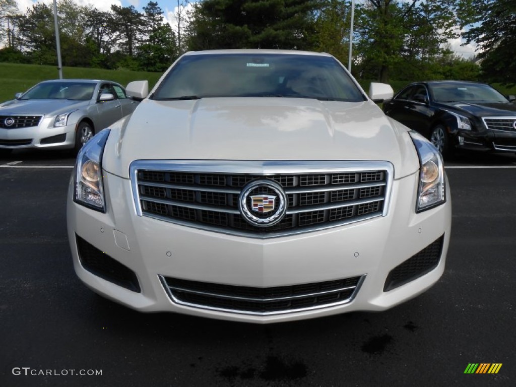 White Diamond Tricoat 2013 Cadillac ATS 2.0L Turbo Luxury AWD Exterior Photo #80864485