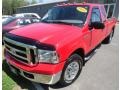 2005 Red Clearcoat Ford F250 Super Duty XLT SuperCab  photo #2