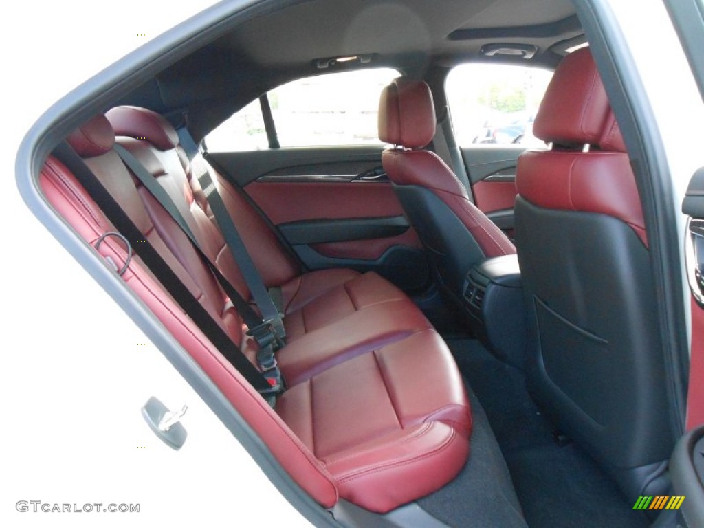 Morello Red/Jet Black Accents Interior 2013 Cadillac ATS 2.0L Turbo Luxury AWD Photo #80864626