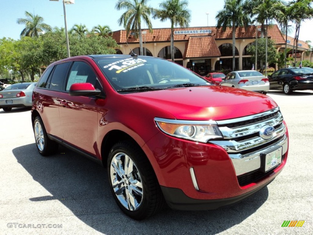 2012 Edge SEL AWD - Red Candy Metallic / Charcoal Black photo #1