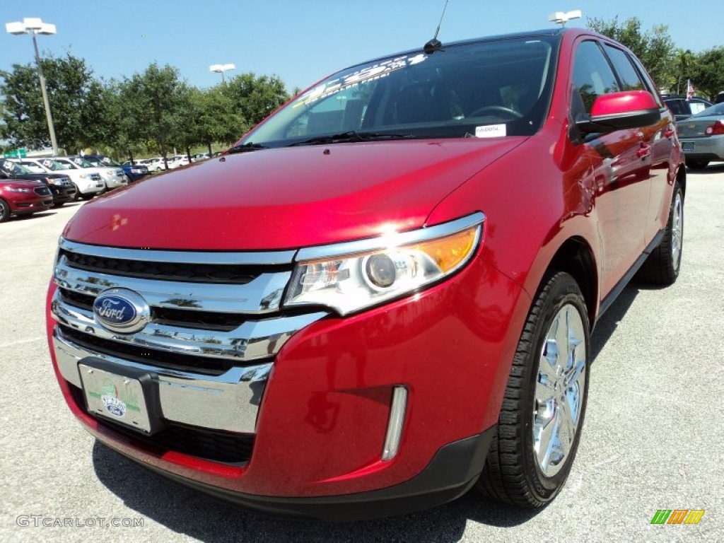 2012 Edge SEL AWD - Red Candy Metallic / Charcoal Black photo #14