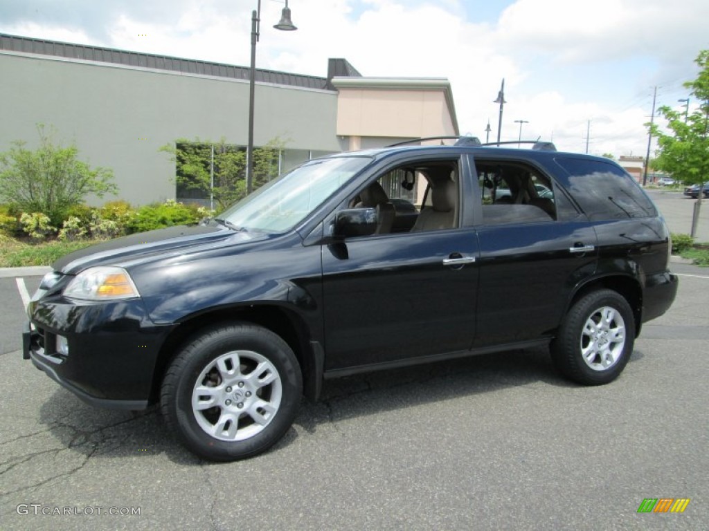 Nighthawk Black Pearl 2004 Acura MDX Standard MDX Model Exterior Photo #80866222