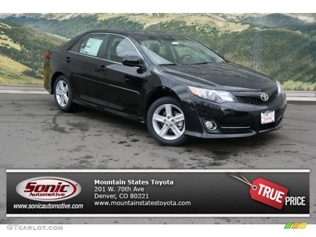 2013 Camry SE - Attitude Black Metallic / Black/Ash photo #1