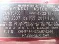 Ruby Red Metallic - Sonata GLS V6 Photo No. 29