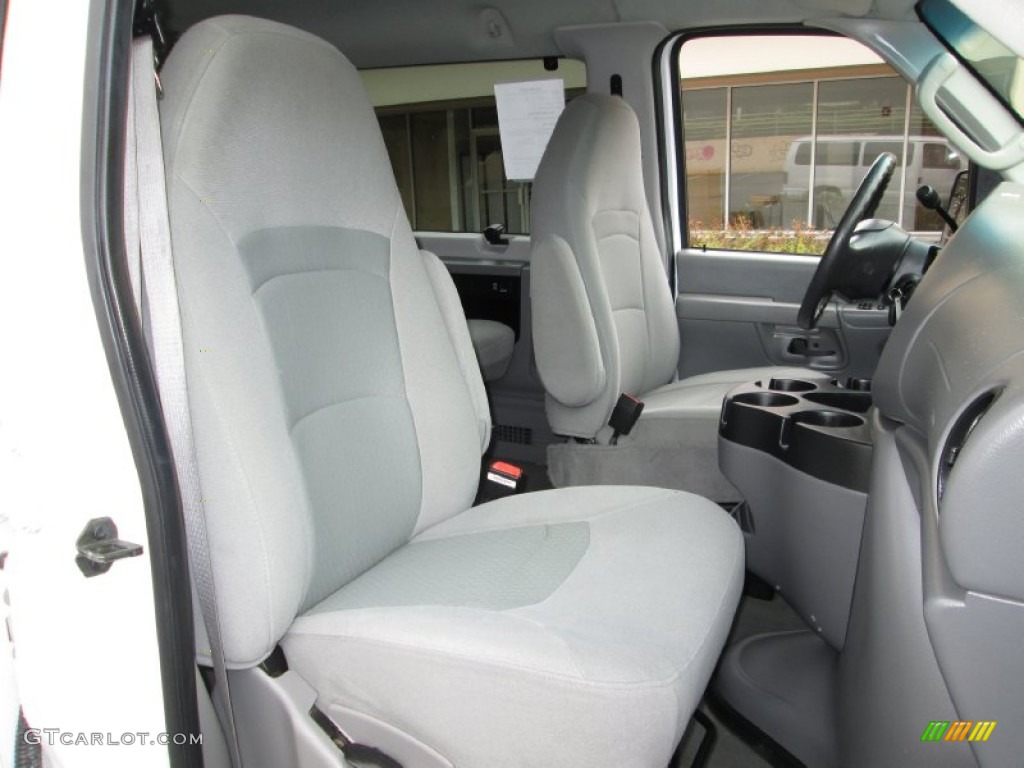 2007 E Series Van E350 Super Duty XLT Passenger - Oxford White / Medium Flint Grey photo #14