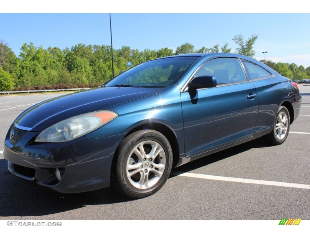 2006 Solara SE Coupe - Oceanus Blue Pearl / Dark Stone photo #10