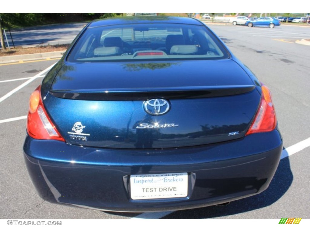 2006 Solara SE Coupe - Oceanus Blue Pearl / Dark Stone photo #26