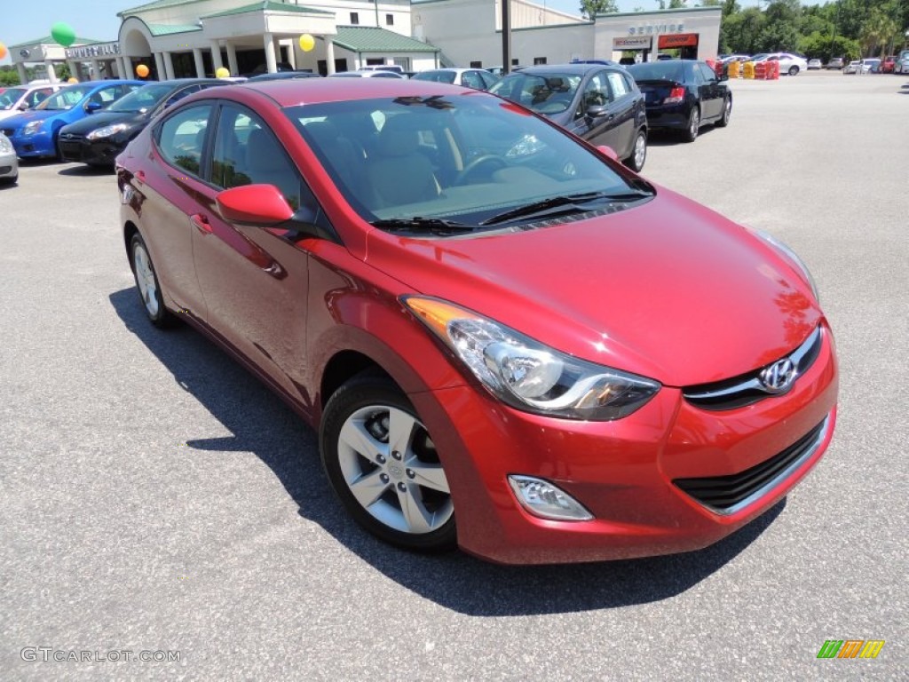 2012 Elantra GLS - Red Allure / Beige photo #1