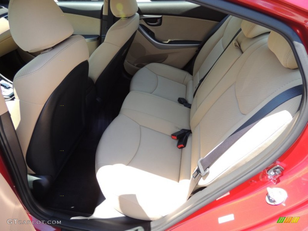 2012 Elantra GLS - Red Allure / Beige photo #6