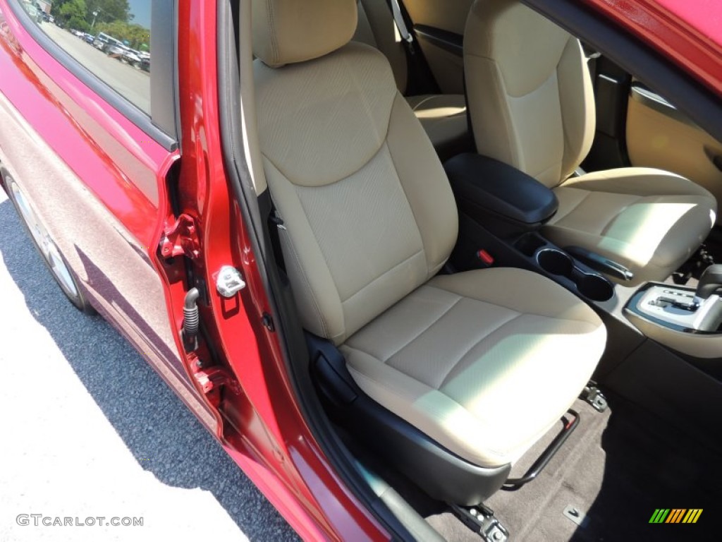 2012 Elantra GLS - Red Allure / Beige photo #8