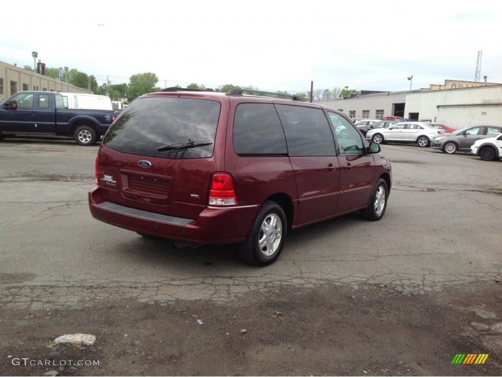 2006 Freestar SEL - Dark Toreador Red Metallic / Flint Grey photo #5