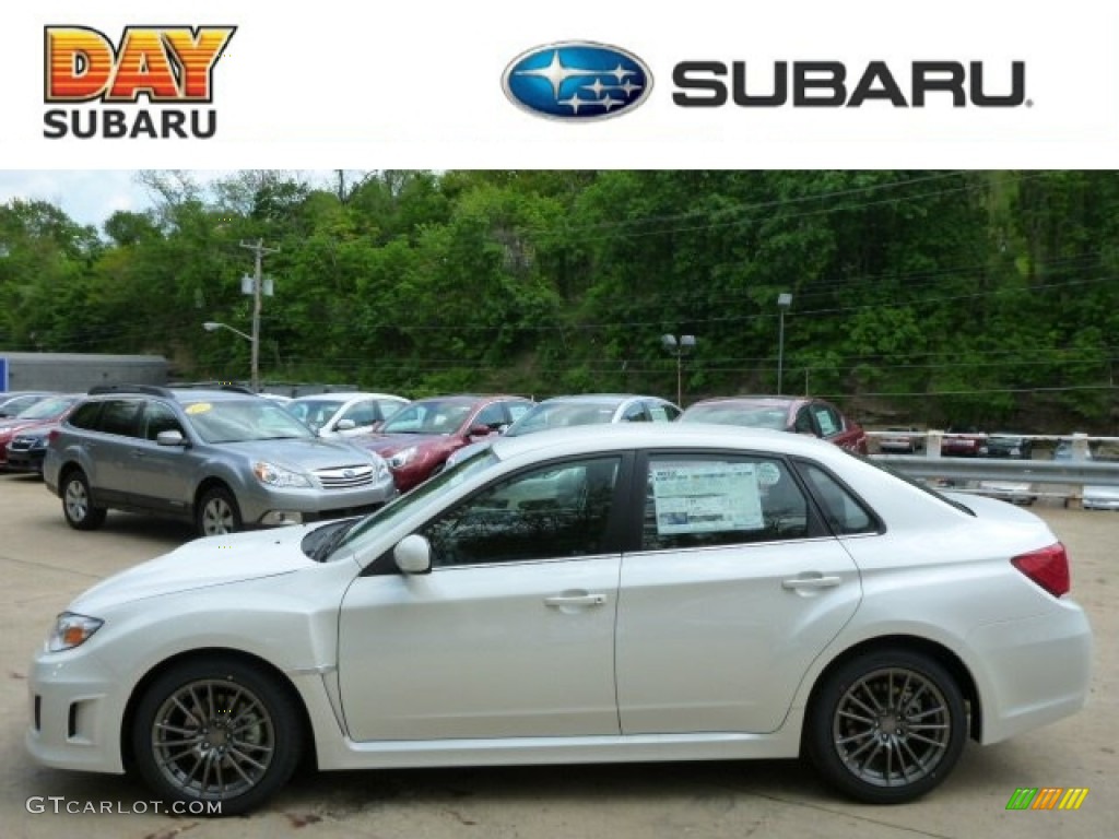 Satin White Pearl Subaru Impreza