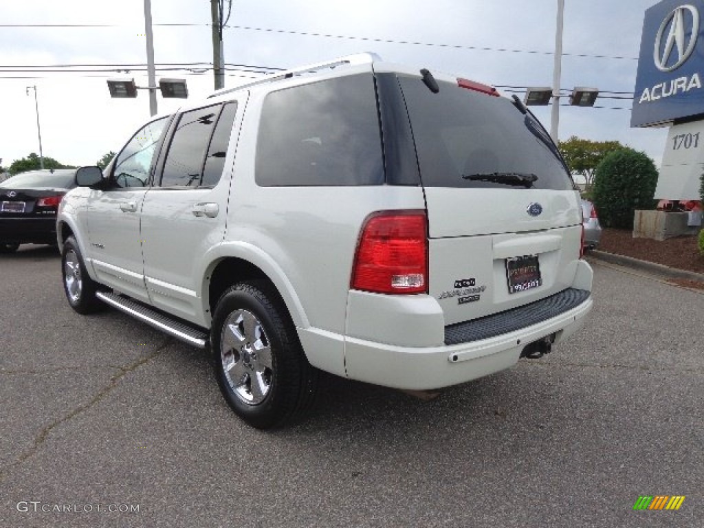 2004 Explorer Limited 4x4 - Ceramic White Tri Coat Metallic / Midnight Grey photo #4