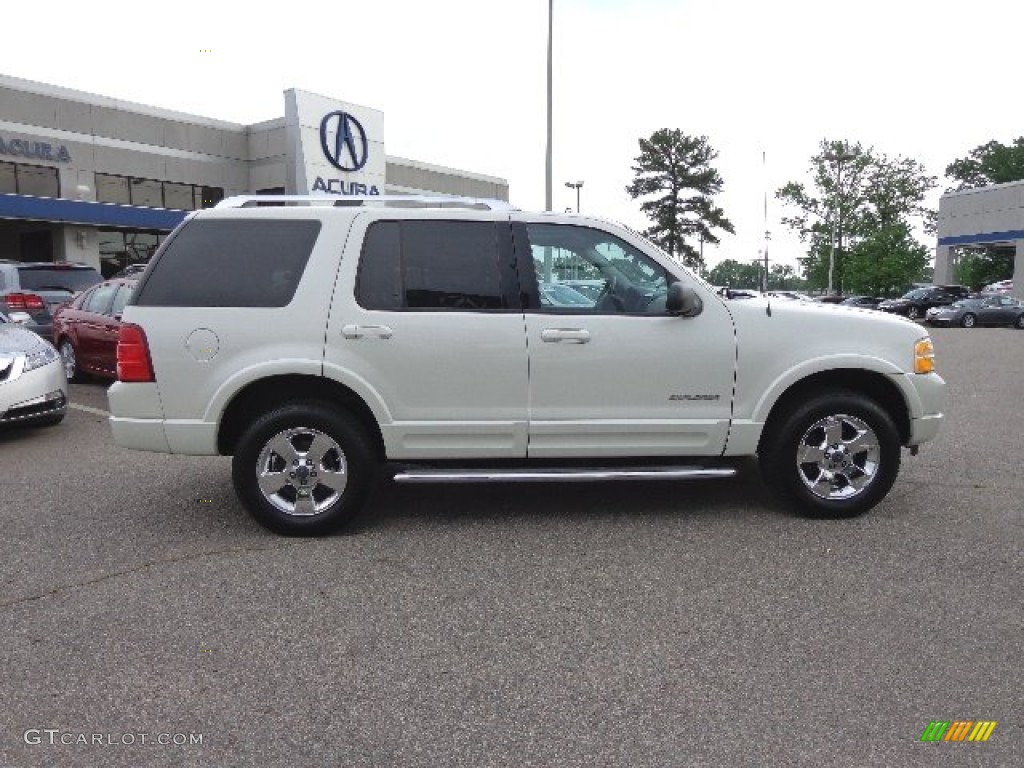 2004 Explorer Limited 4x4 - Ceramic White Tri Coat Metallic / Midnight Grey photo #7