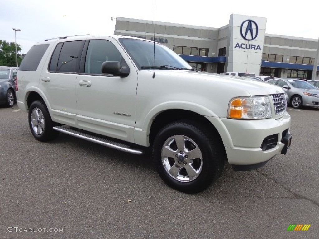 Ceramic White Tri Coat Metallic 2004 Ford Explorer Limited 4x4 Exterior Photo #80869492