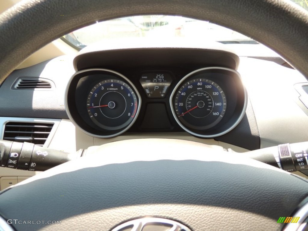 2012 Elantra GLS - Red Allure / Beige photo #22