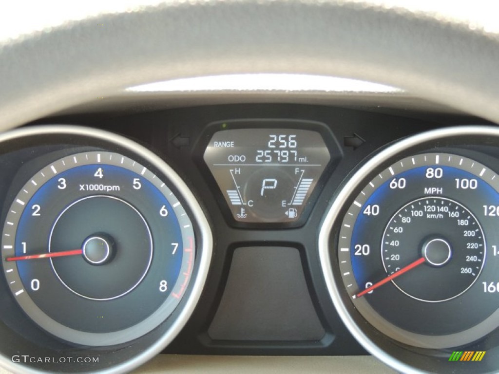 2012 Elantra GLS - Red Allure / Beige photo #23