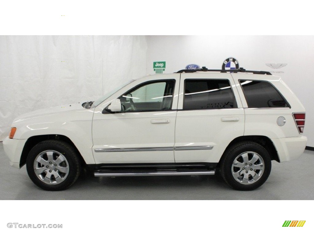 2008 Grand Cherokee Limited 4x4 - Stone White / Dark Slate Gray/Light Graystone photo #1